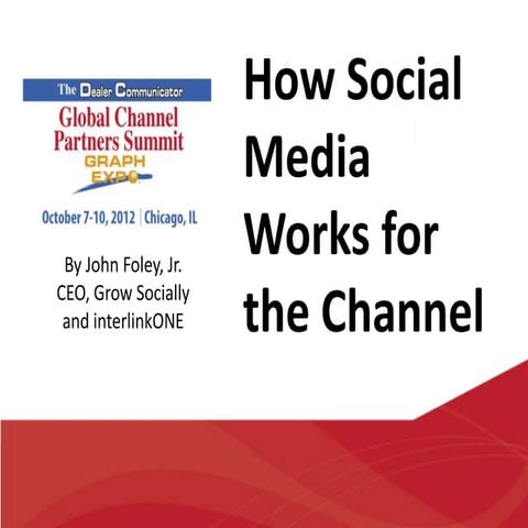 How Social Media Works for the Channel [Global Channel Partners Summit]