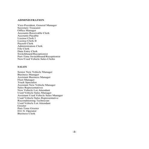Dealership job descriptions1