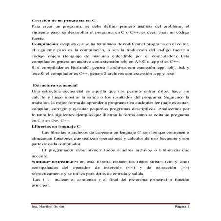 De algoritmo a programa en c++