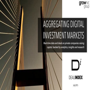 Deal Index - aggregating digital investing market data