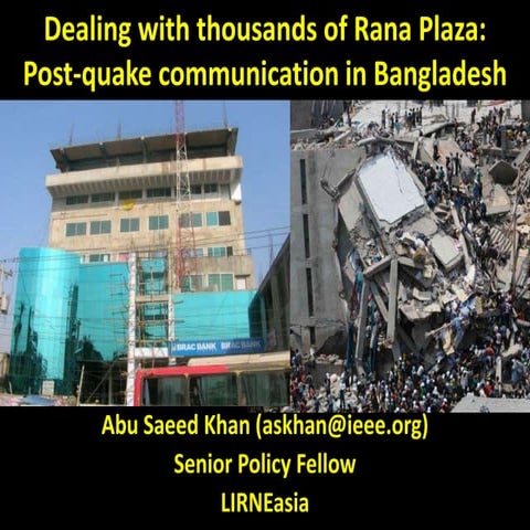 The 2013 Savar Building Collapse | PPTX