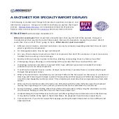 Midwest Retail Services' Specialty Import Displays Fact Sheet