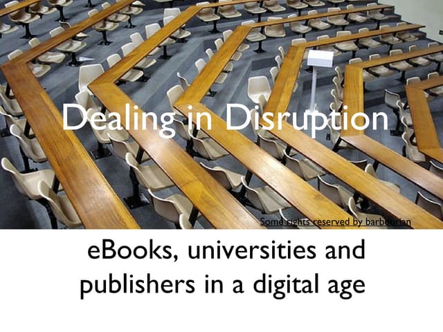 Dealing in Disruption - OA policy in an African context