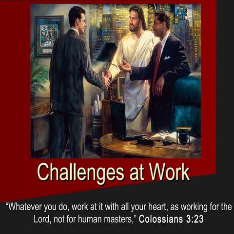 Dealing with challenges at work