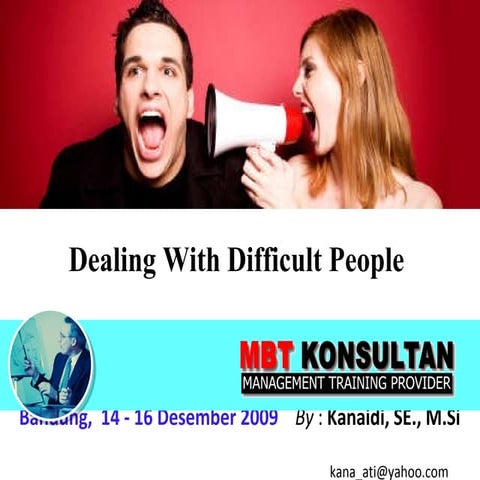 Dealing With Difficult Peoples-TRAINING