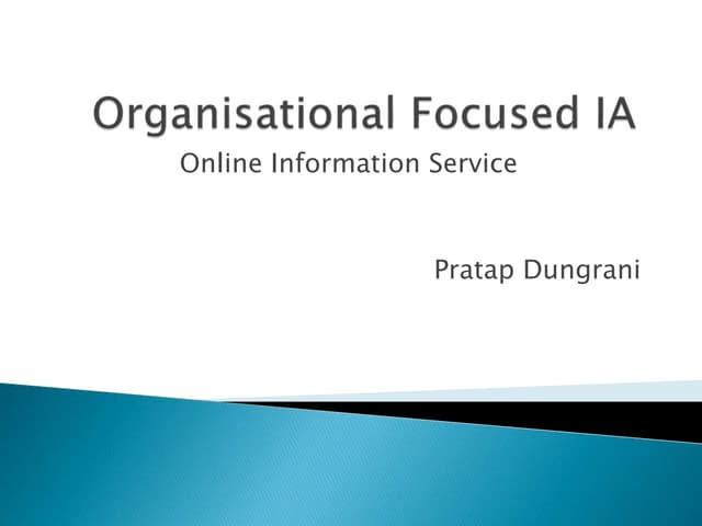 Dealing with organisational focused ia difficulties and solutions