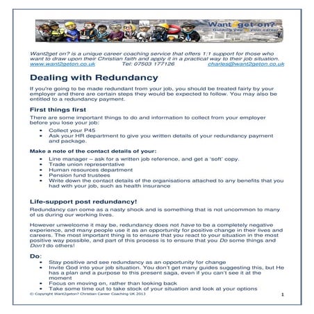 Dealing with redundancy