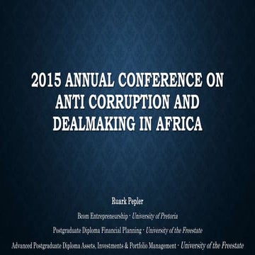 Deal making in Africa 2015
