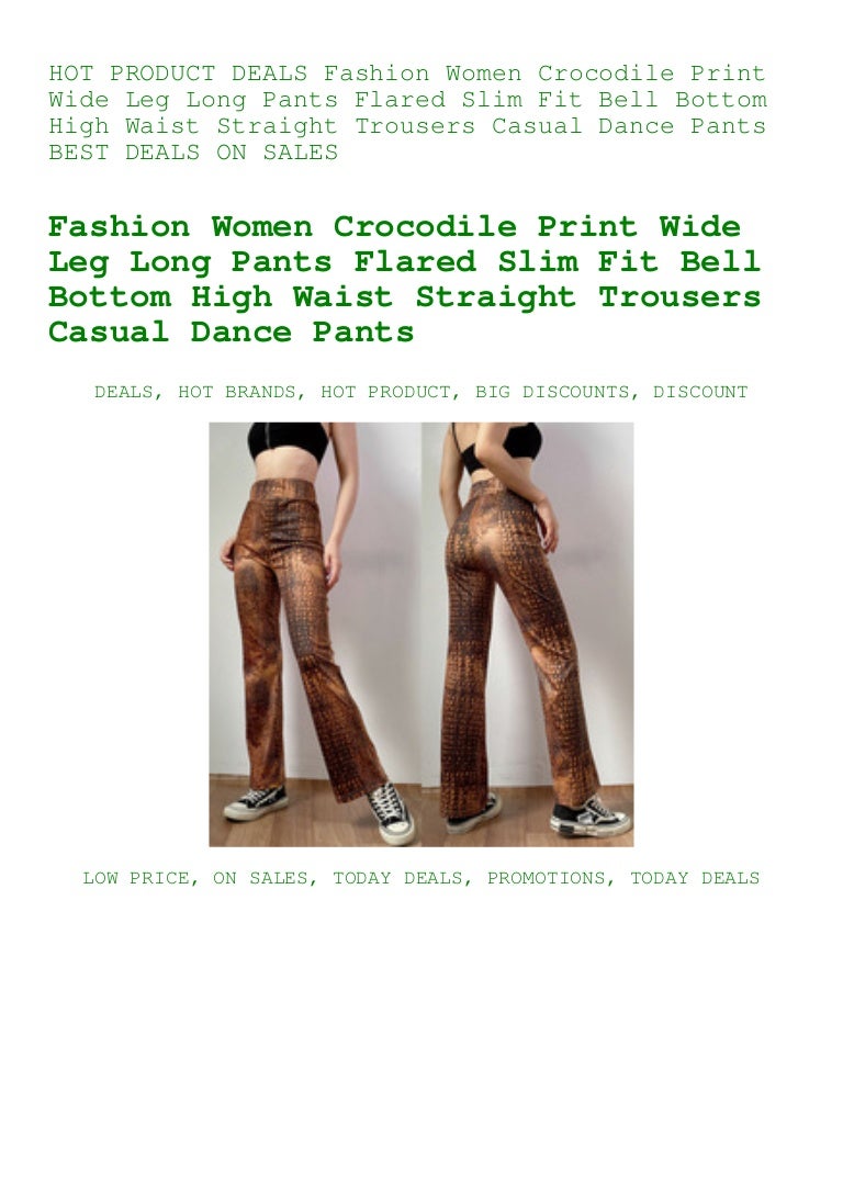 bell bottom dance pants