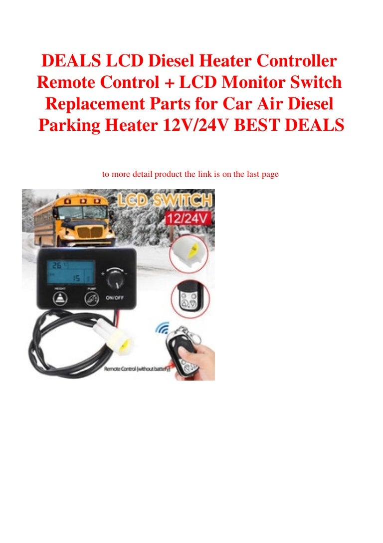 DEALS LCD Diesel Heater Controller Remote Control + LCD Monitor Switc…