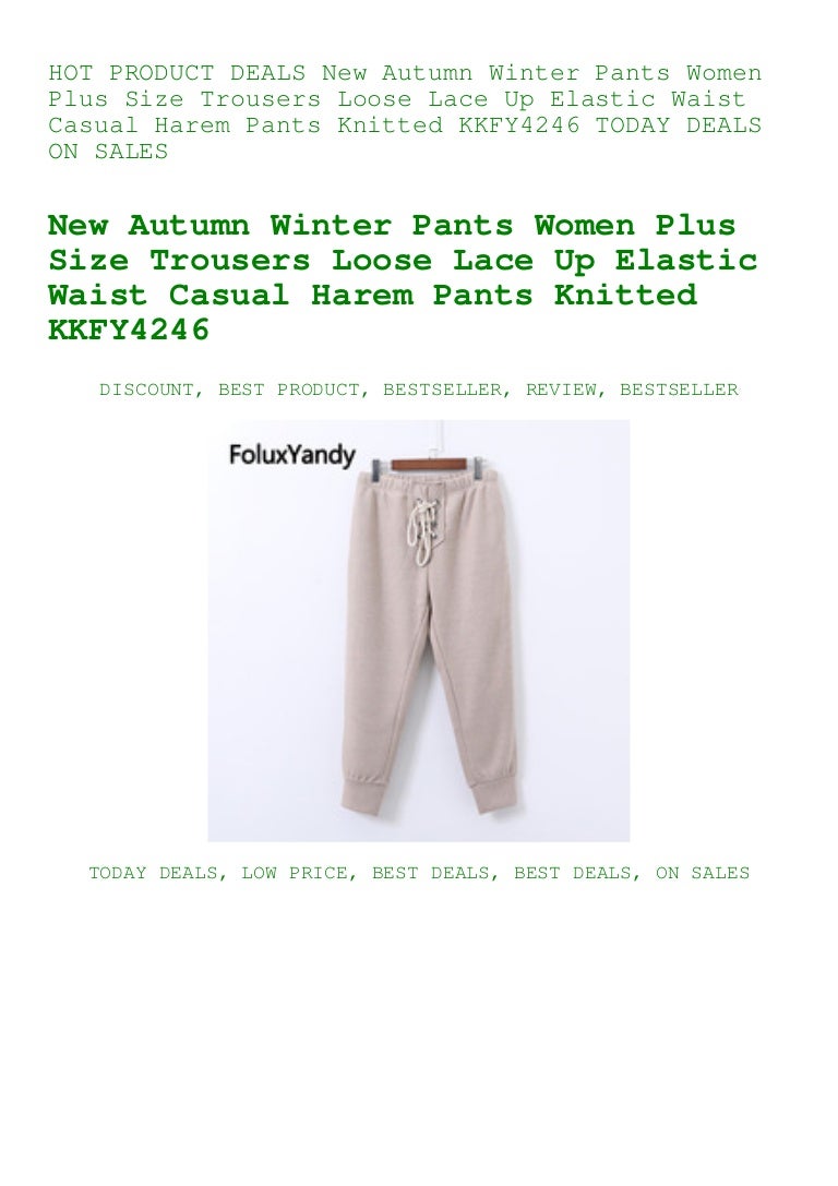 plus size lace trousers