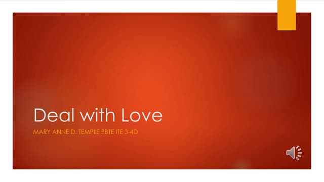 Deal with love
