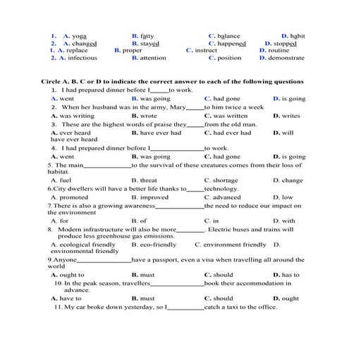 review Unit 1and unit 2 andgrade 11.docx