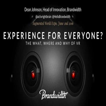 Experience for Everyone?