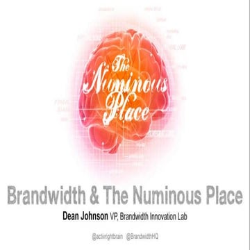 The Numinous Place at Off The Page