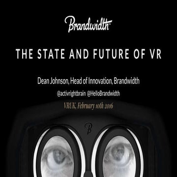 The State and Future of VR