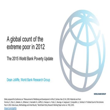 HLEG thematic workshop on Measurement of Well Being and Development in Africa...