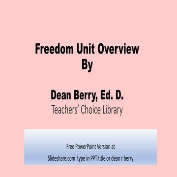Dean r berry freedom unit