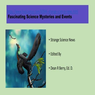 Dean r berry strange science mysteries and events