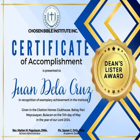 DEAN'S A& PRESIDENT'S LISTER nAWARD.pptx