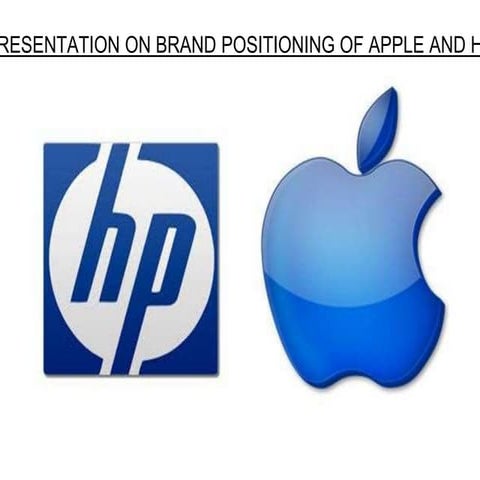 brand position of apple and hp
