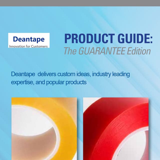 Deantape product-guide assembly-bonding-masking-and-splicing-tapes