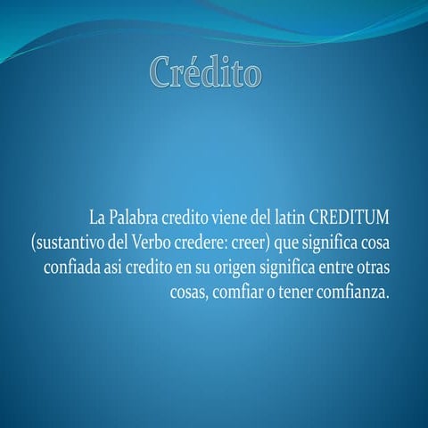 Deapositivas del credito felix