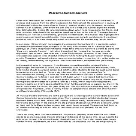 Dear Evan Hansen Analysis.pdf