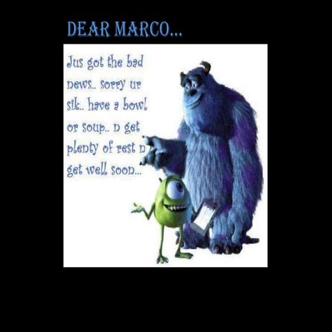 Dear Marco..... | PPTX