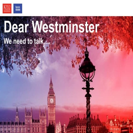 Dear Westminster: We need to talk