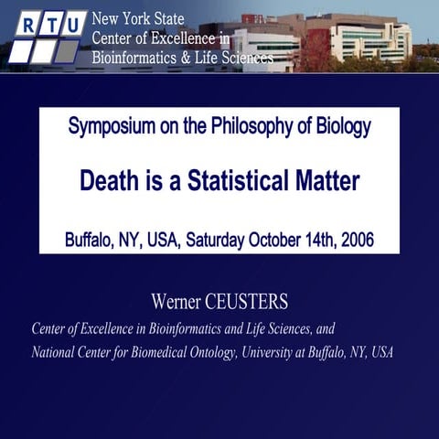Death is a Statistical Matter