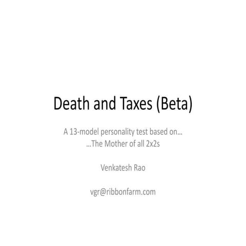 Death and Taxes