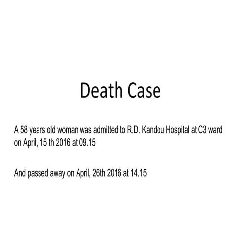 Death case sual jein