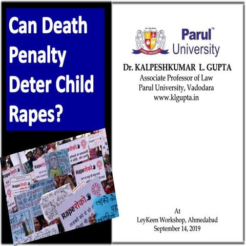 Can death penalty deter child rapist?