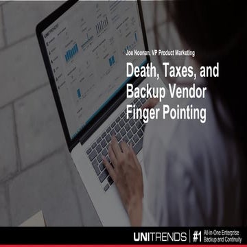 Death, Taxes and Backup Vendor Finger Pointing