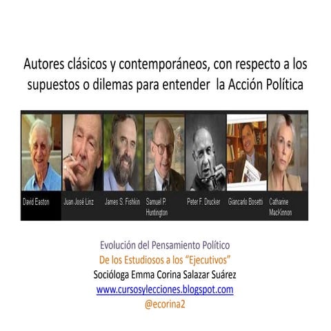 De autores élites y liderazgos