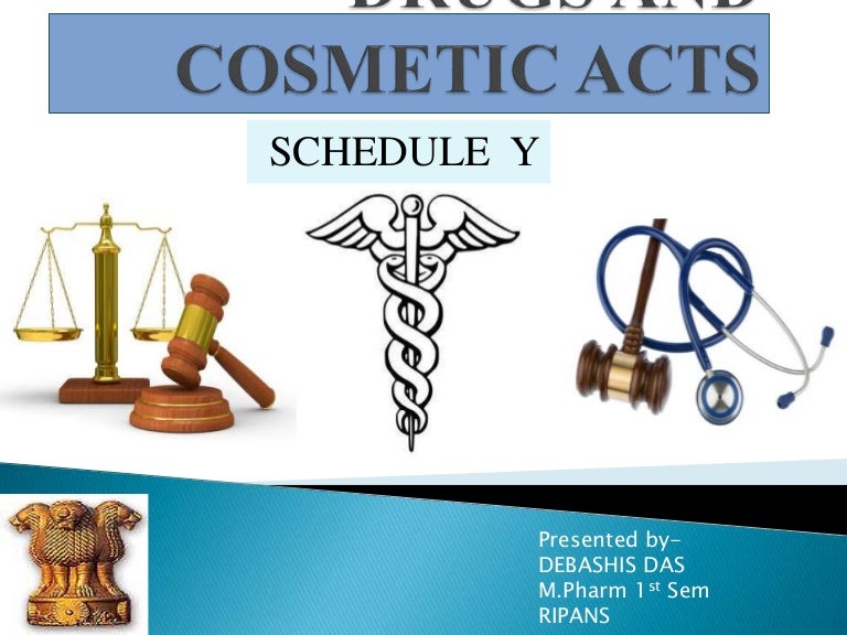 schedule y of drugs and cosmetic acts