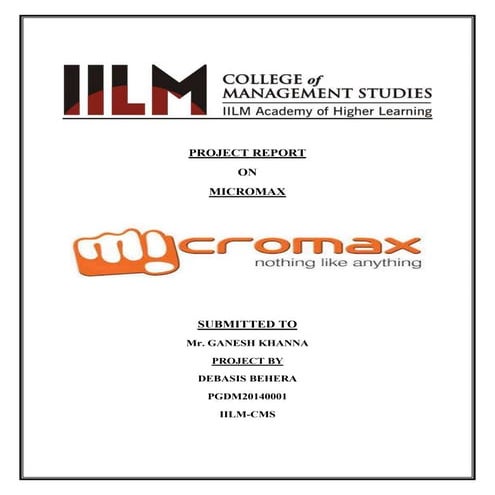 Debasis micromax informatics ltd is a new delhi