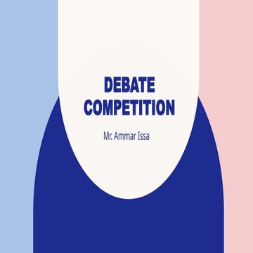 Conducting a debate | PPTX