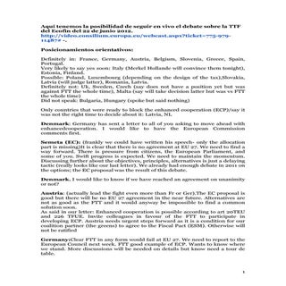 Debate de la TTF en el Ecofin(22.06...