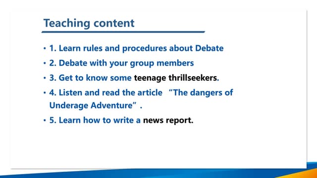 Debate Lesson for Different Roles and Styles | PPTX