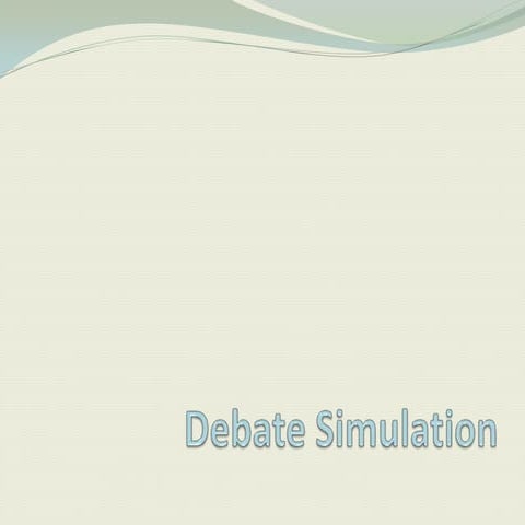 Debate simulation