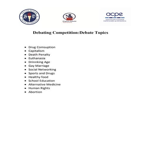 Debate Topics