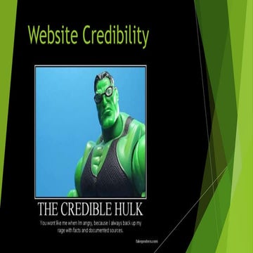 Website credibility | PPTX