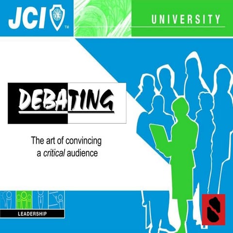 JCI Debating - Speak on your feet