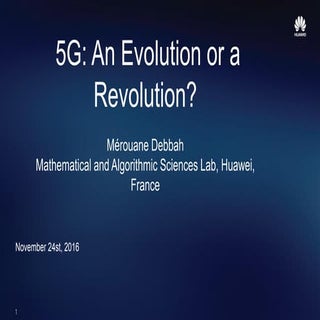 5G: a revolution or an evolution fo...