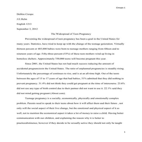 Debbie crespo comp 2 #1 paper