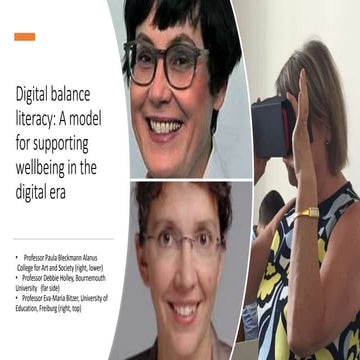 Digital balance literacy: A model for supporting wellbeing in the digital era 