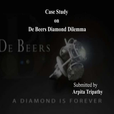 De beer's diamond dilemma case study