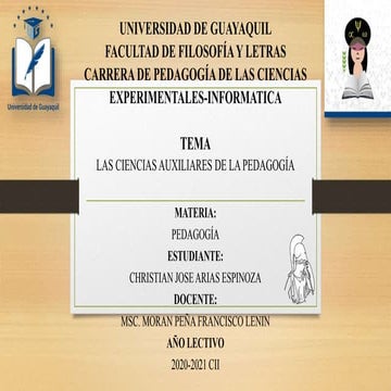 Actividad N°. 3 Ciencias Auxiliares de la Pedagogía